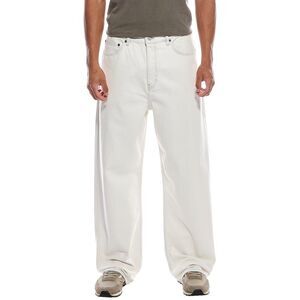 Frame Denim Mens  Baggy Bleach Out Jean, White